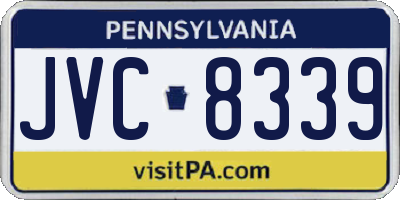 PA license plate JVC8339