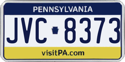 PA license plate JVC8373