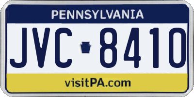 PA license plate JVC8410