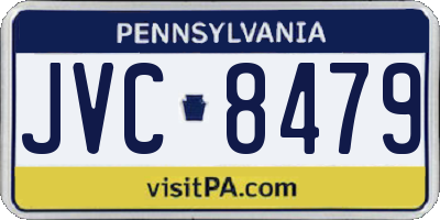 PA license plate JVC8479