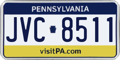PA license plate JVC8511