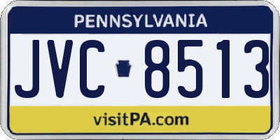 PA license plate JVC8513