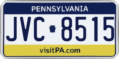 PA license plate JVC8515