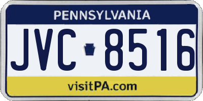 PA license plate JVC8516