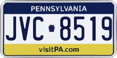 PA license plate JVC8519