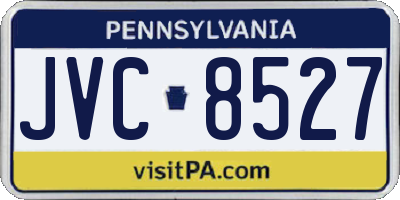PA license plate JVC8527