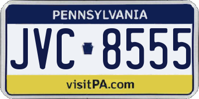 PA license plate JVC8555