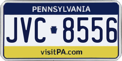 PA license plate JVC8556