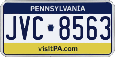 PA license plate JVC8563