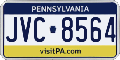 PA license plate JVC8564