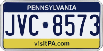 PA license plate JVC8573