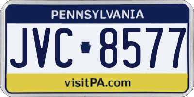 PA license plate JVC8577