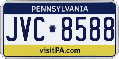 PA license plate JVC8588