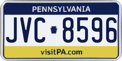 PA license plate JVC8596