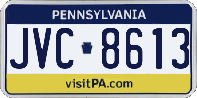 PA license plate JVC8613