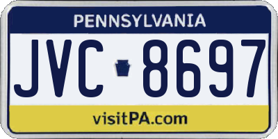 PA license plate JVC8697