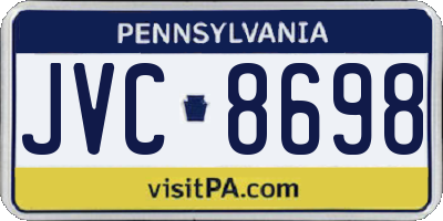 PA license plate JVC8698