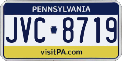PA license plate JVC8719