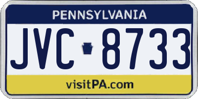 PA license plate JVC8733