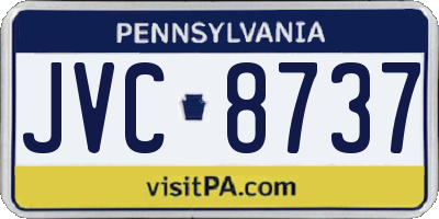 PA license plate JVC8737