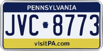 PA license plate JVC8773