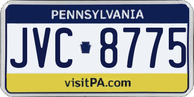 PA license plate JVC8775
