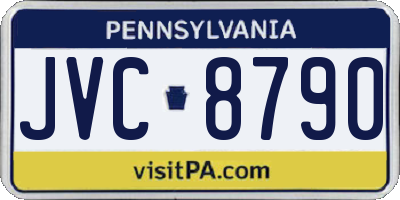 PA license plate JVC8790