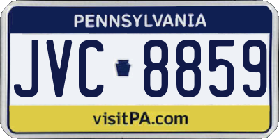PA license plate JVC8859