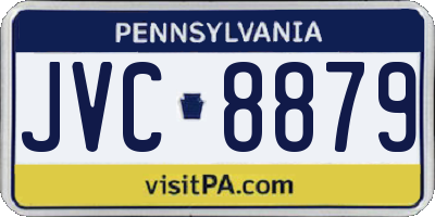 PA license plate JVC8879