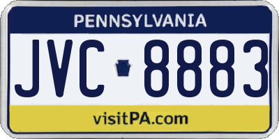 PA license plate JVC8883