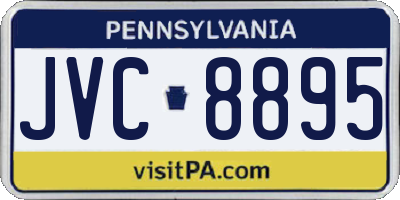 PA license plate JVC8895