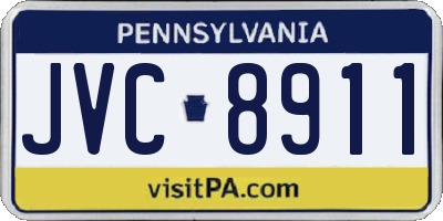 PA license plate JVC8911
