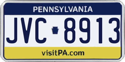 PA license plate JVC8913