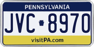 PA license plate JVC8970