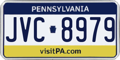 PA license plate JVC8979