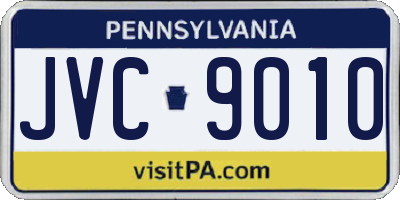 PA license plate JVC9010