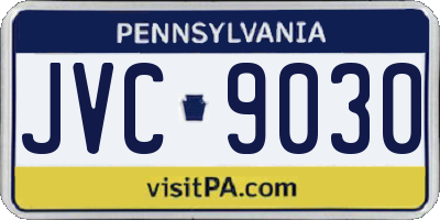 PA license plate JVC9030