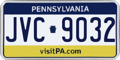 PA license plate JVC9032