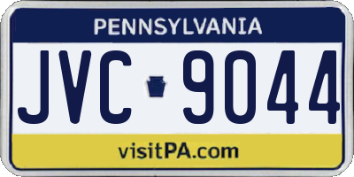 PA license plate JVC9044