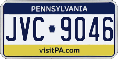 PA license plate JVC9046