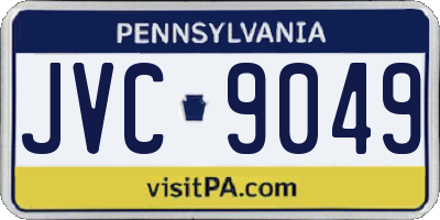 PA license plate JVC9049