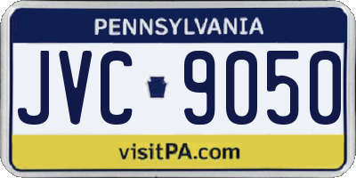 PA license plate JVC9050