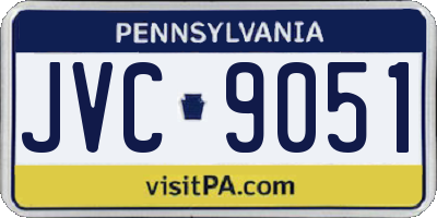 PA license plate JVC9051