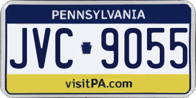 PA license plate JVC9055