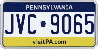 PA license plate JVC9065