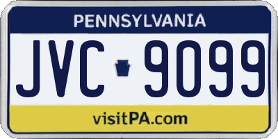 PA license plate JVC9099