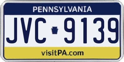 PA license plate JVC9139