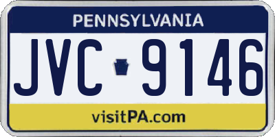 PA license plate JVC9146