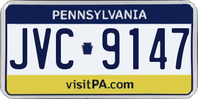 PA license plate JVC9147