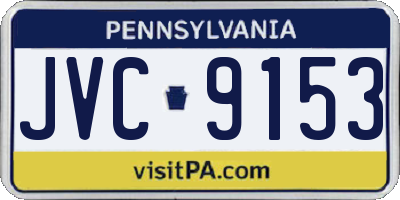 PA license plate JVC9153
